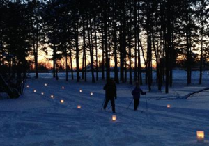 candlelight cross country skiing 